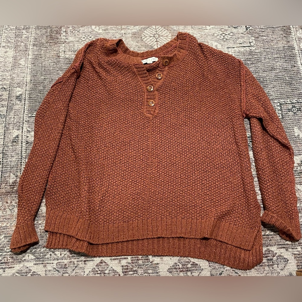 She + Sky rust colored sweater